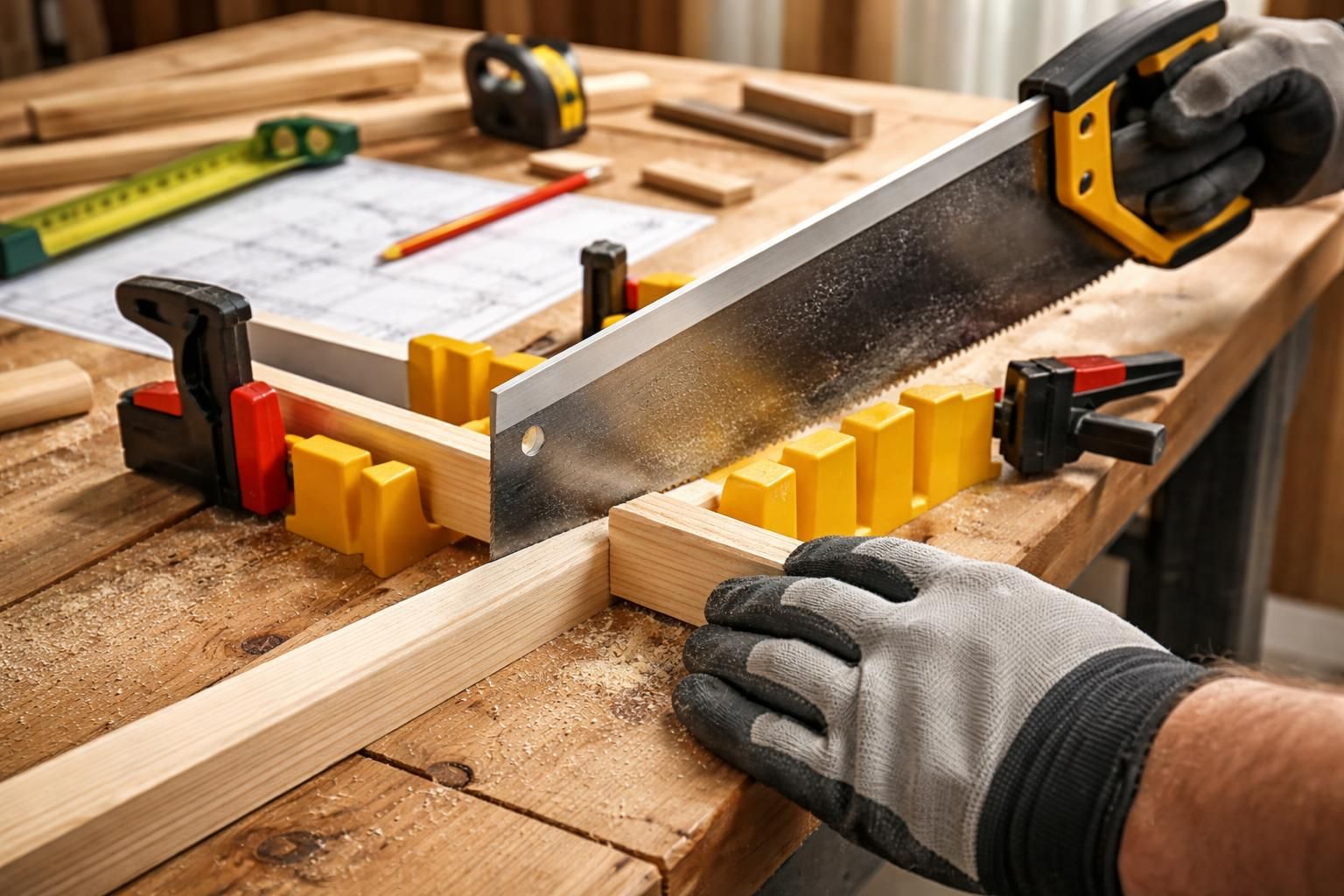apprenez à couper une baguette d'angle à 45 degrés grâce à nos techniques simples et efficaces, indispensables pour tous les bricoleurs souhaitant réaliser des finitions parfaites.