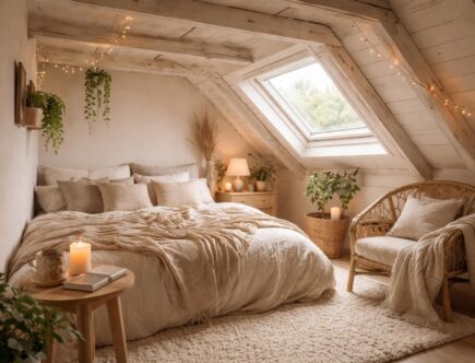 découvrez comment créer une ambiance cocooning chaleureuse et confortable dans une chambre mansardée compacte grâce à nos astuces déco et choix de matériaux adaptés.
