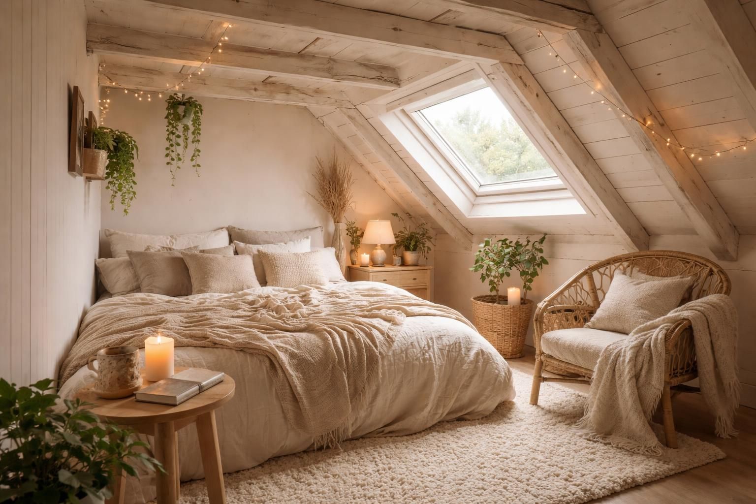 découvrez comment créer une ambiance cocooning chaleureuse et confortable dans une chambre mansardée compacte grâce à nos astuces déco et choix de matériaux adaptés.