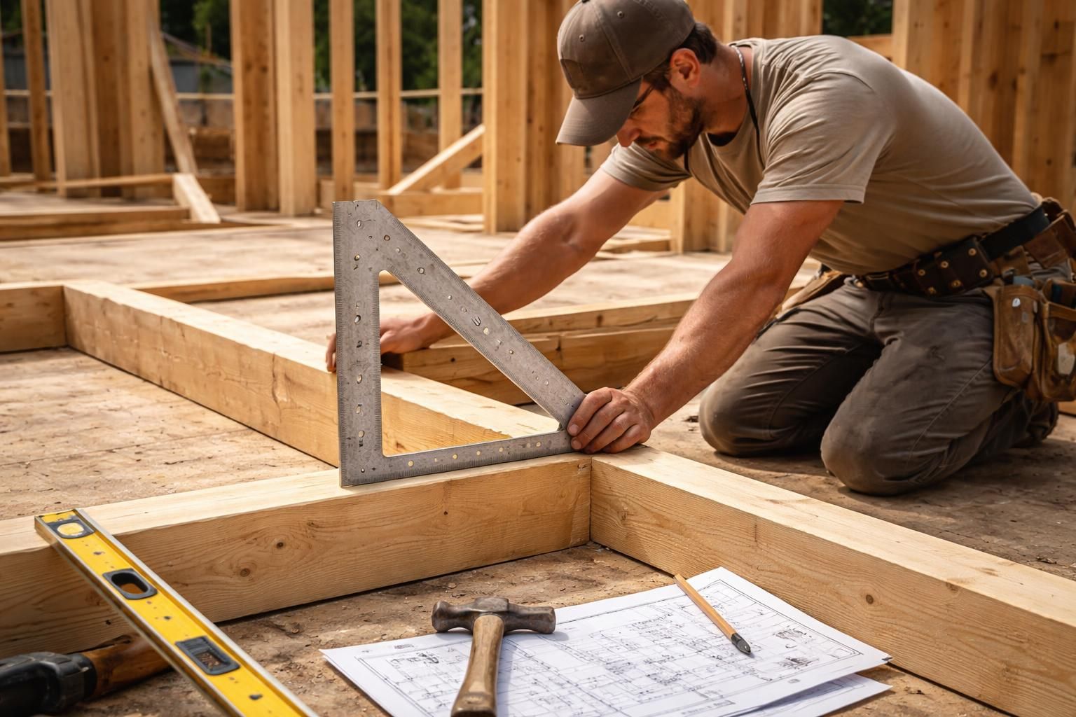apprenez l'importance de l'équerrage 3/4/5 pour garantir la précision et la solidité de vos projets de construction. découvrez comment cette méthode simple optimise vos travaux.