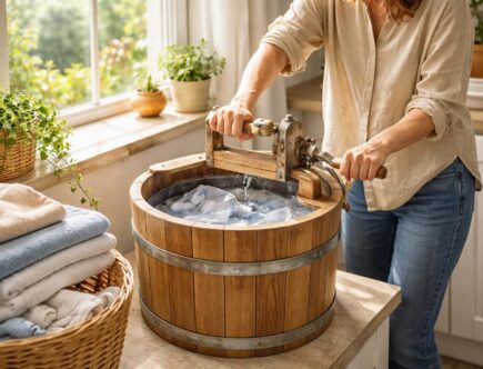 découvrez comment économiser de l'énergie grâce à une machine à laver manuelle fonctionnant sans électricité, idéale pour un lavage écologique et économique.