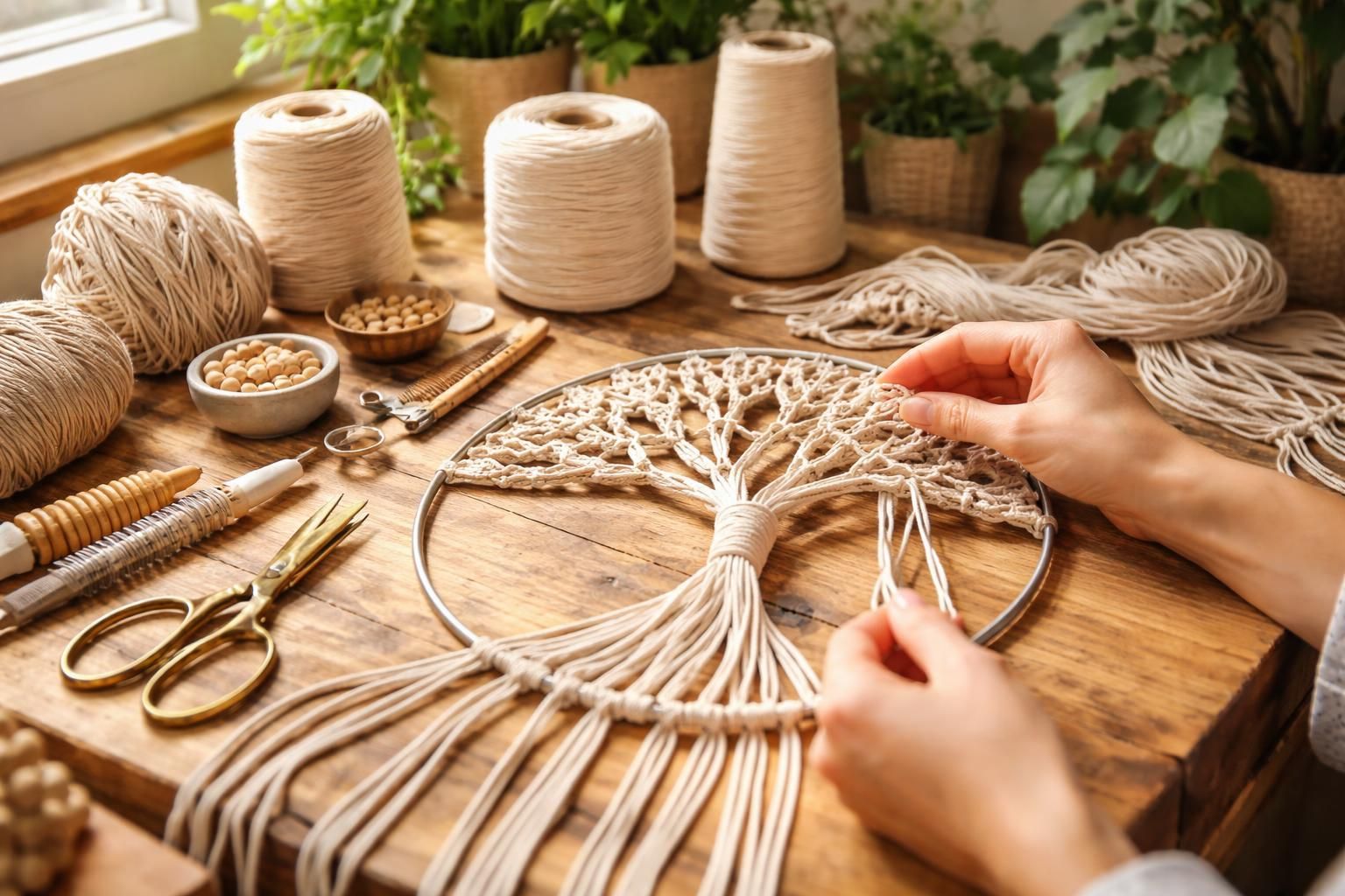 découvrez un tutoriel créatif pour réaliser un arbre de vie en macramé personnalisé. exprimez votre style unique et ajoutez une touche bohème à votre décoration.