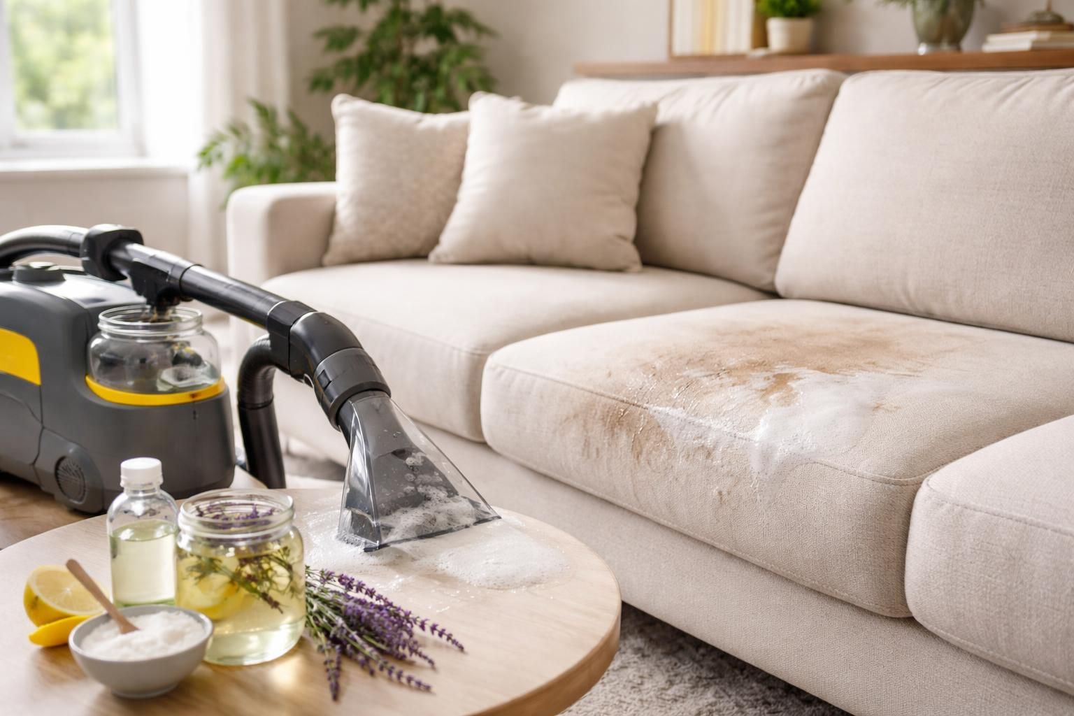 découvrez notre produit maison pour shampouineuse et canapé, une solution économique et efficace pour nettoyer en profondeur tout en économisant.