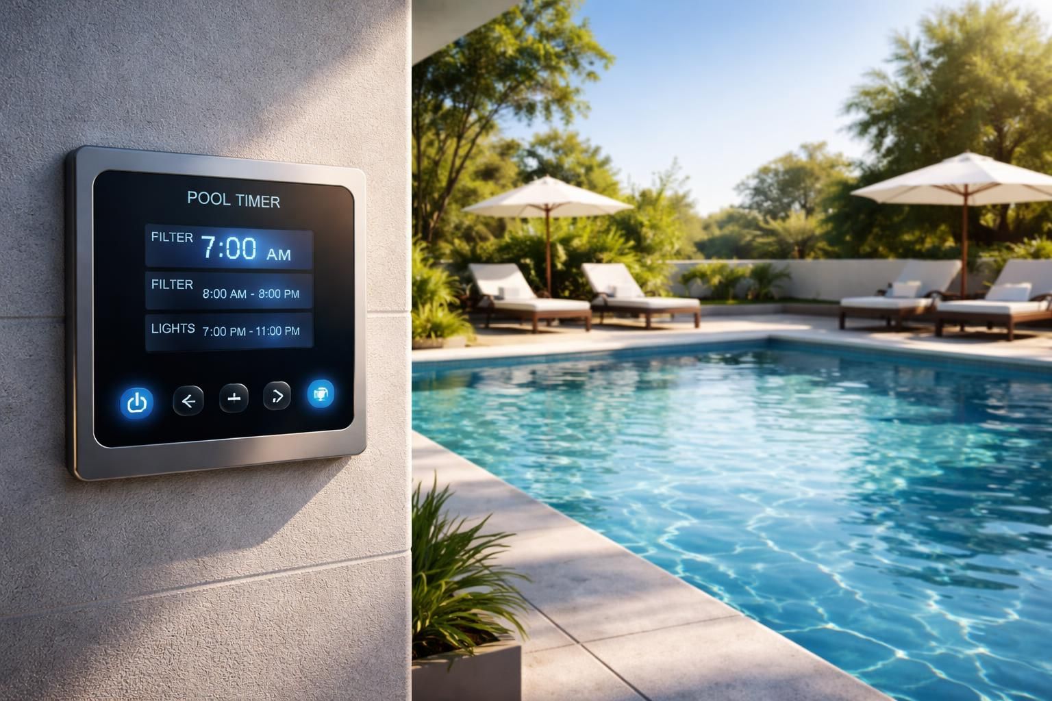 découvrez comment optimiser le réglage de la minuterie de votre piscine pour profiter d'une baignade parfaite, en économisant énergie et en assurant une eau toujours propre.
