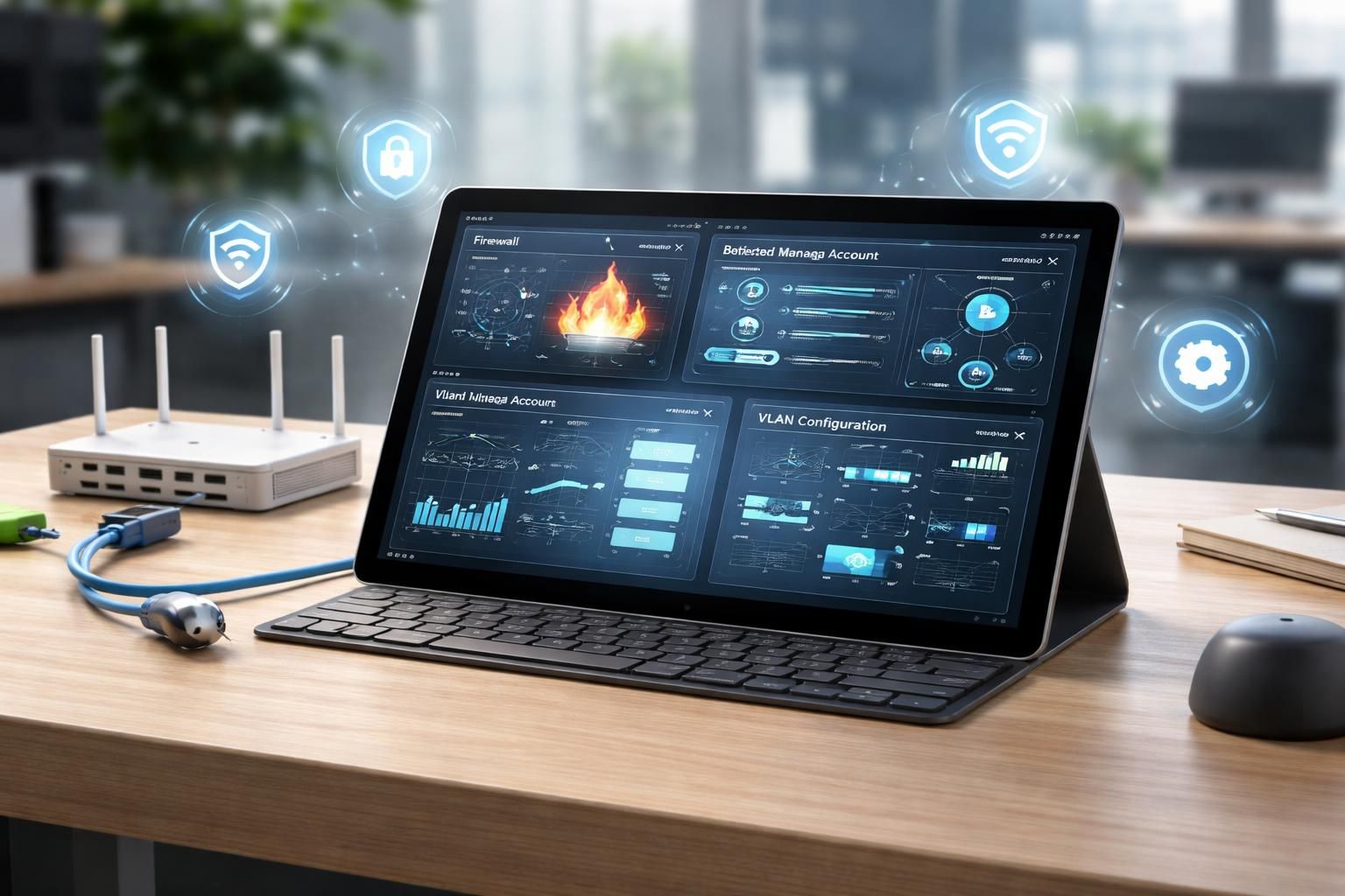 découvrez comment sécuriser efficacement le réseau de votre tablette windows grâce à l'utilisation d'un pare-feu, de comptes limités et de vlan pour une protection optimale.