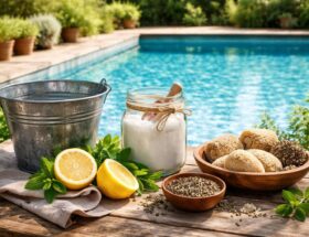 découvrez notre guide pratique des remèdes de grand-mère pour transformer votre eau de piscine verte en une eau toujours cristalline et éclatante.