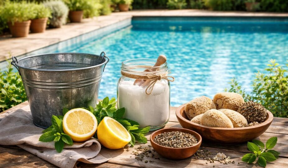 découvrez notre guide pratique des remèdes de grand-mère pour transformer votre eau de piscine verte en une eau toujours cristalline et éclatante.