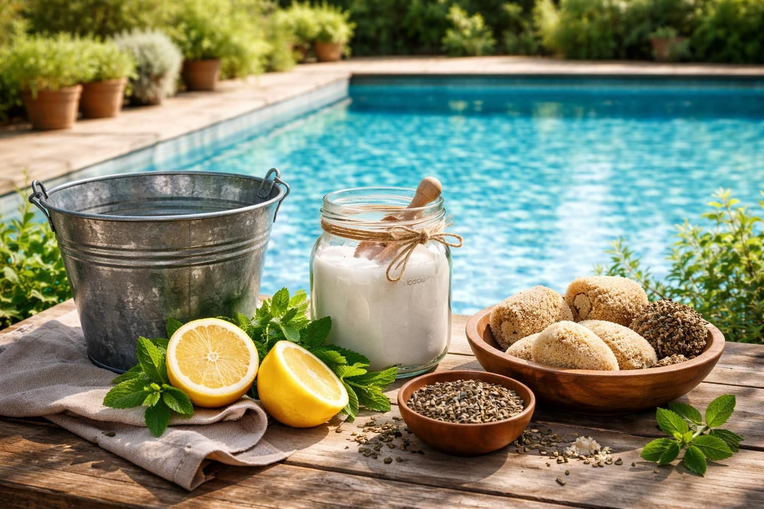 découvrez notre guide pratique des remèdes de grand-mère pour transformer votre eau de piscine verte en une eau toujours cristalline et éclatante.