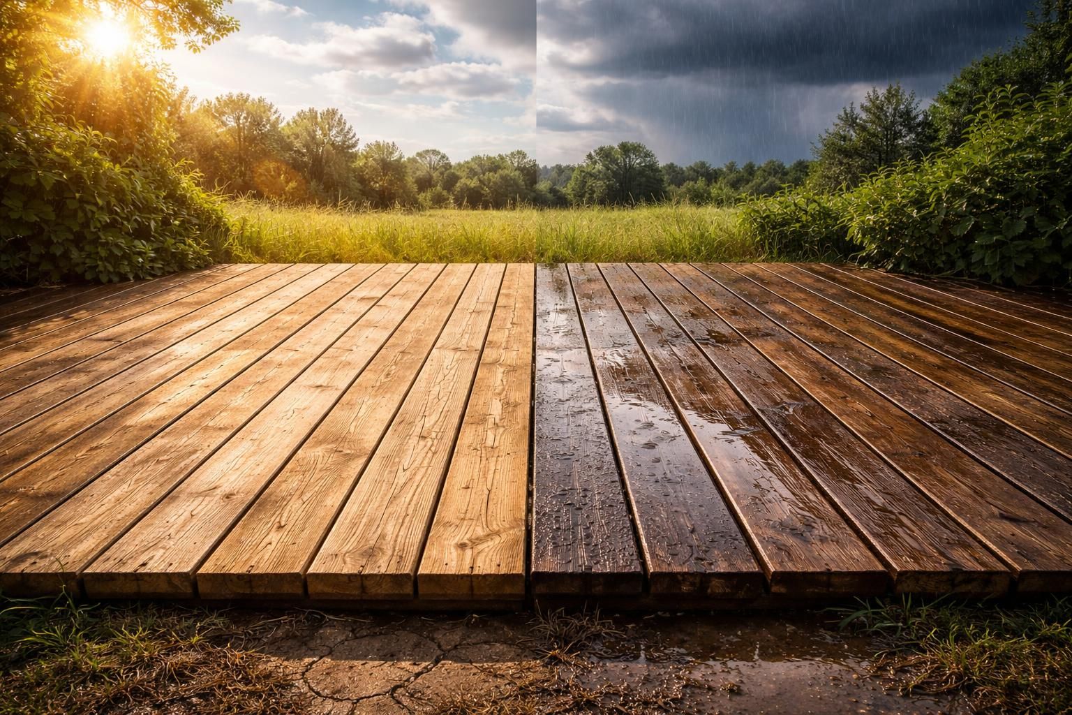 découvrez comment les conditions météorologiques influencent la durabilité de votre terrasse en palette et apprenez à la protéger efficacement.