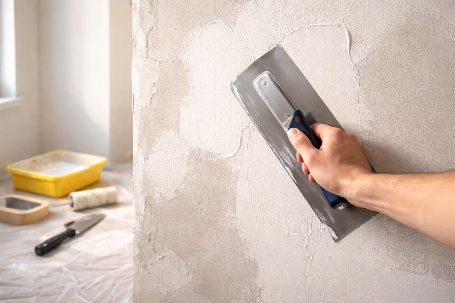 découvrez notre guide complet sur l'enduit pour mur intérieur : techniques pour lisser, réparer et préparer vos murs avant la peinture.