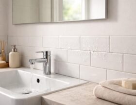découvrez pourquoi la hauteur du carrelage au-dessus du lavabo est essentielle pour l'esthétique, la protection des murs et la facilité d'entretien dans votre salle de bain.
