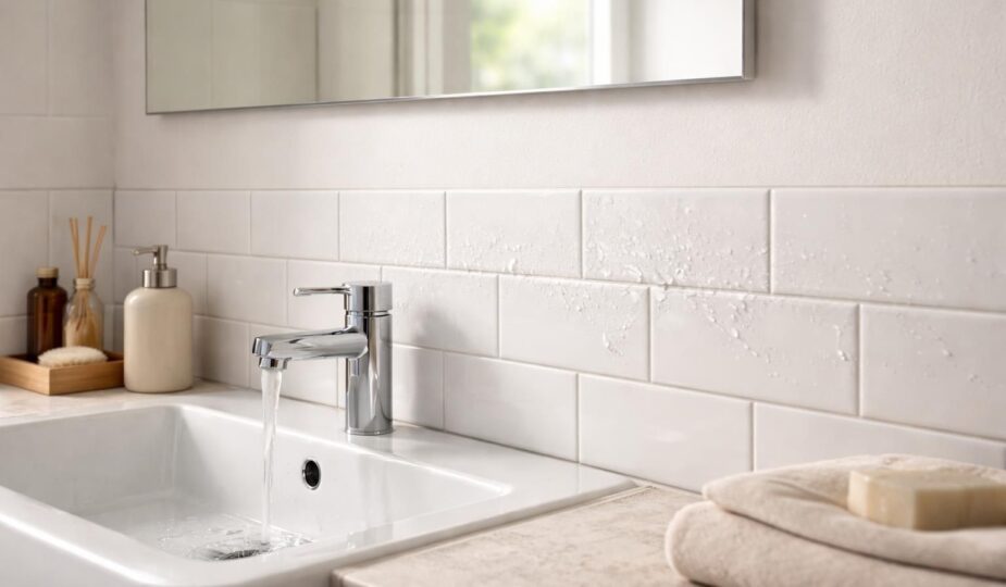 découvrez pourquoi la hauteur du carrelage au-dessus du lavabo est essentielle pour l'esthétique, la protection des murs et la facilité d'entretien dans votre salle de bain.