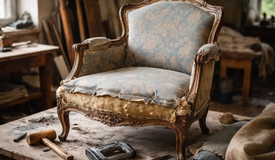 découvrez les erreurs courantes à éviter lors du retapissage d'un fauteuil ancien pour réussir votre restauration avec soin et authenticité.