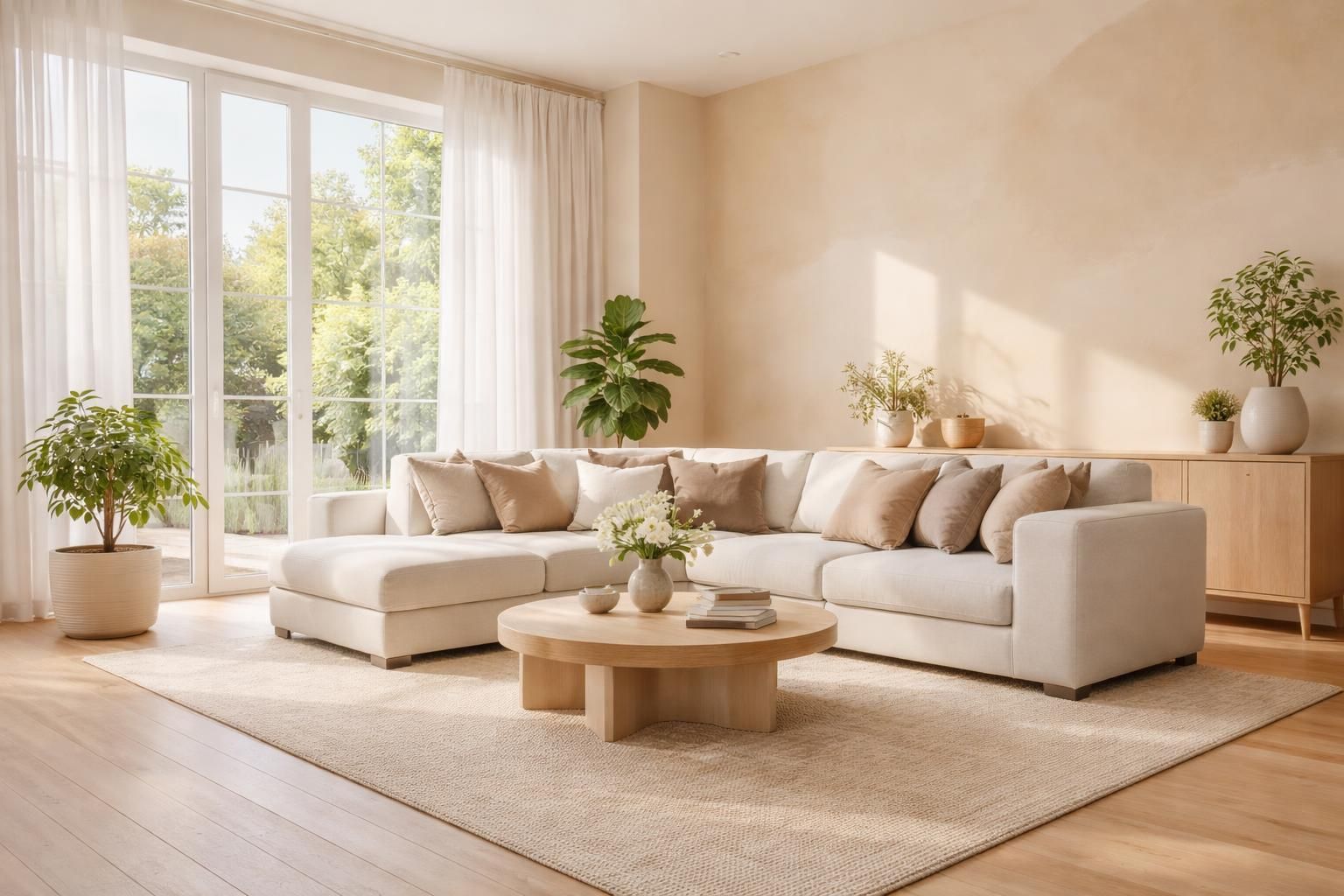 découvrez nos astuces pour bien choisir la couleur de peinture idéale et réussir un salon lumineux aux tons beiges, alliant élégance et chaleur.