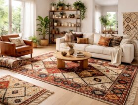 découvrez comment intégrer élégamment des tapis berbères de maison du monde dans votre salon pour une décoration authentique et chaleureuse.