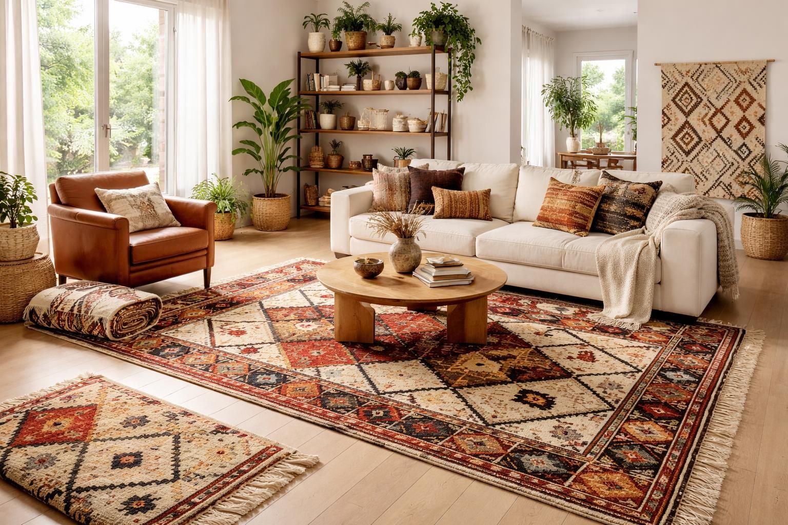 découvrez comment intégrer élégamment des tapis berbères de maison du monde dans votre salon pour une décoration authentique et chaleureuse.