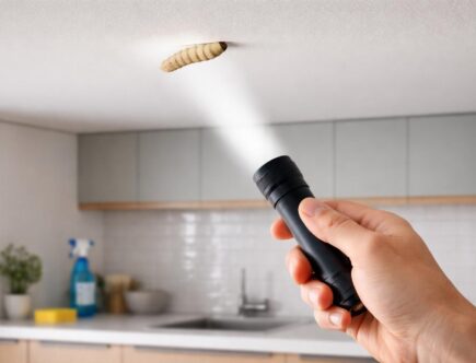 découvrez les étapes à suivre et les solutions efficaces si vous trouvez une larve au plafond de votre cuisine pour assurer une maison propre et saine.