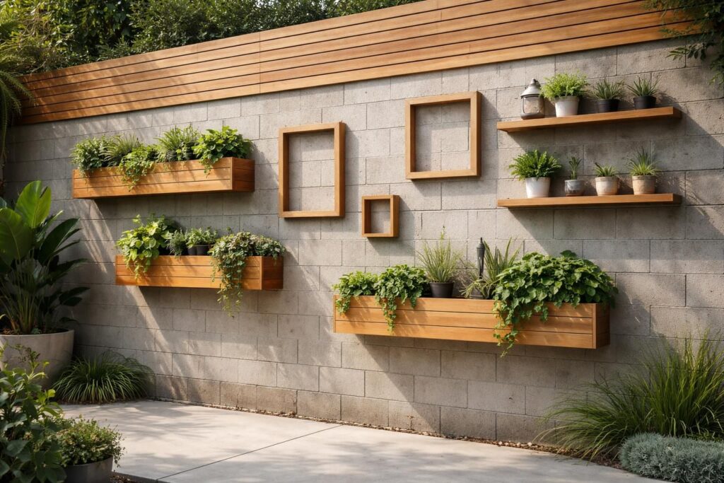 découvrez des idées créatives pour habiller un mur en parpaing extérieur avec du bois et transformer votre espace extérieur en un lieu chaleureux et esthétique.