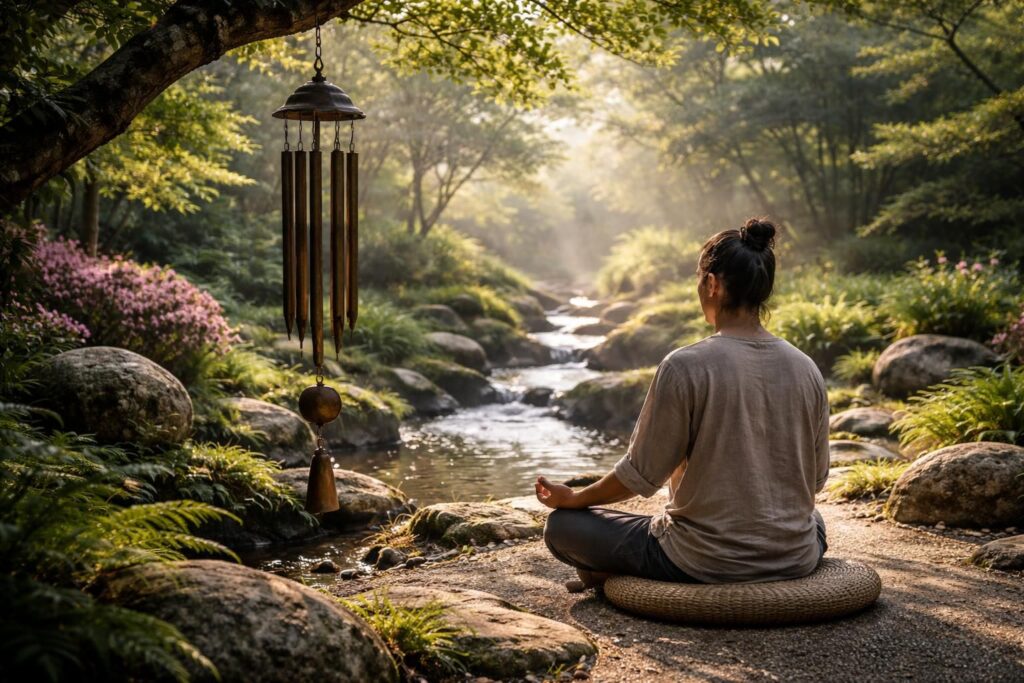 découvrez comment intégrer le carillon à vent tibétain dans votre pratique de méditation pour favoriser la relaxation, l'harmonie et le bien-être intérieur.