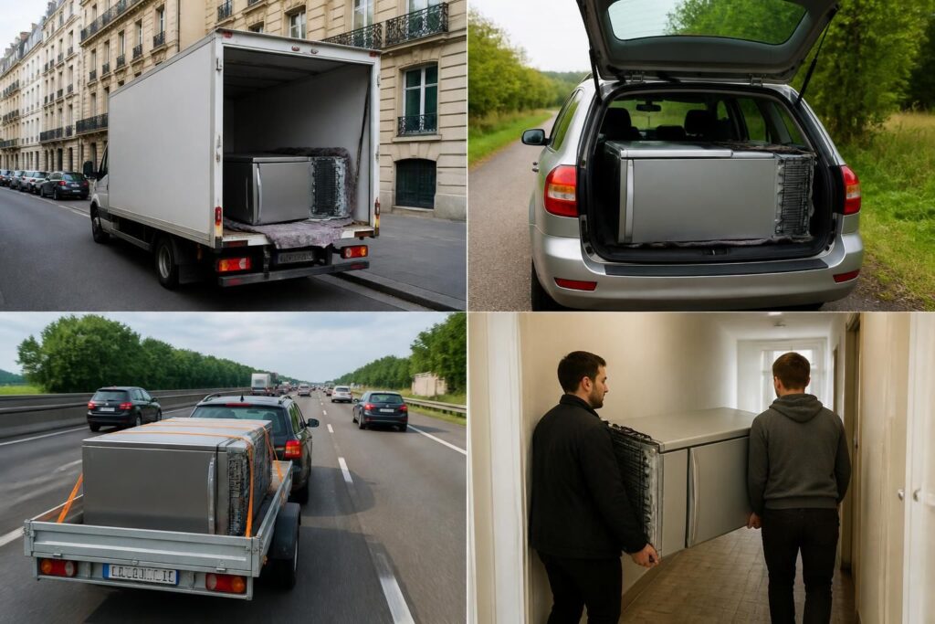 découvrez le temps moyen nécessaire pour transporter un frigo couché selon différents scénarios afin d'assurer un transport efficace et sans risques.