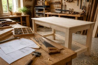 découvrez des plans gratuits et faciles pour construire une table en bois, parfaits pour les débutants souhaitant réaliser leur premier projet de menuiserie.